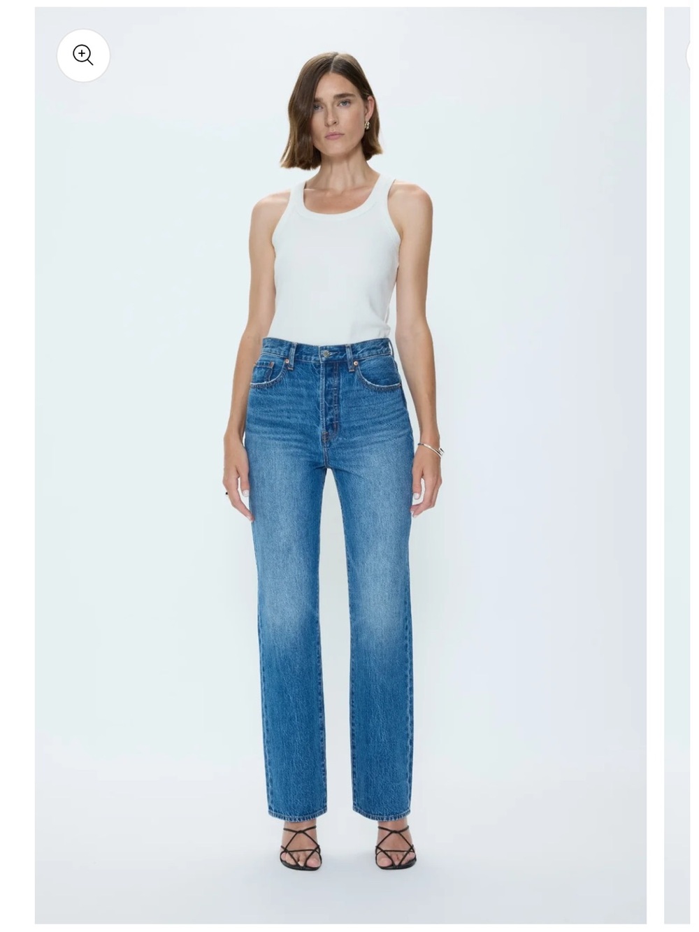 pistola Classic Straight-Leg Jeans in Medium Blue